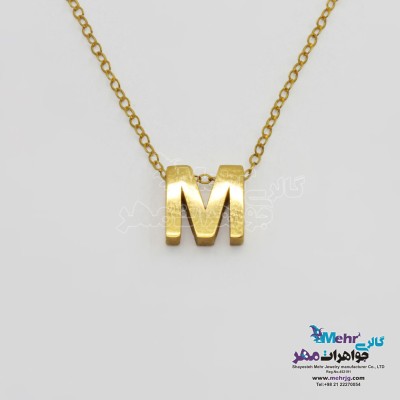گردنبند طلا – طرح حروف لاتین