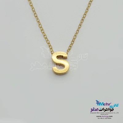 گردنبند طلا – طرح حروف لاتین