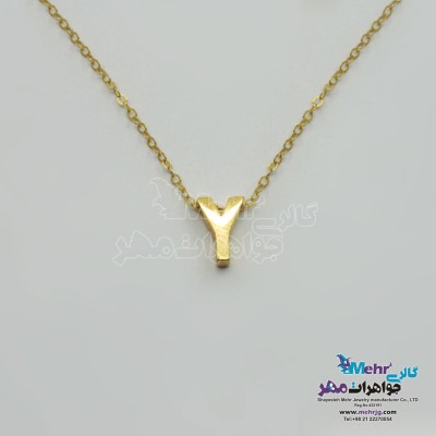 گردنبند طلا – طرح حروف لاتین
