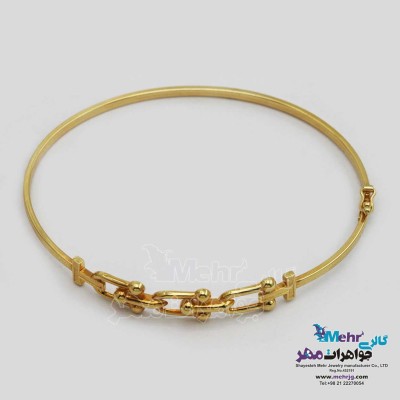 دستبند النگویی طلا – طرح تیقانی