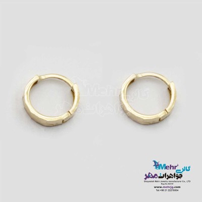 گوشواره طلا - طرح حلقه ای