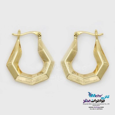 گوشواره گیره ای طلا - طرح دیوید یورمن
