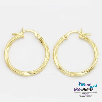 گوشواره گیره ای طلا - طرح دیوید یورمن