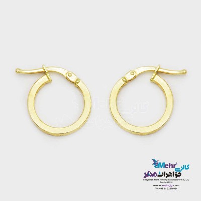 گوشواره گیره ای طلا - طرح ورساچه