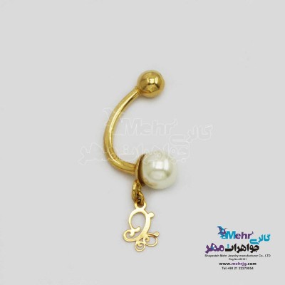 پیرسینگ طلا – طرح پروانه