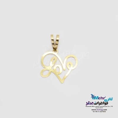 آویز طلا - طرح قلب