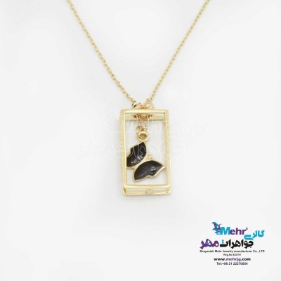 گردنبند طلا – طرح پروانه