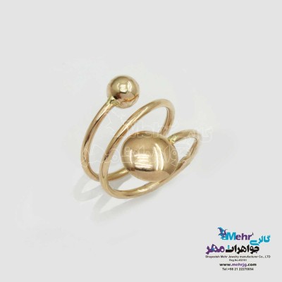 انگشتر طلا- طرح گوی