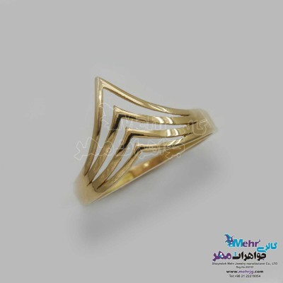 انگشتر طلا- طرح قله