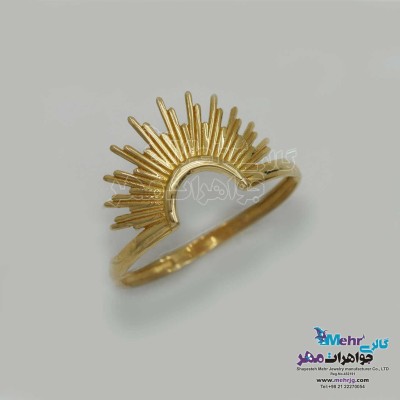 انگشتر طلا- طرح خورشید