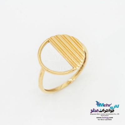 انگشتر طلا - طرح دایره