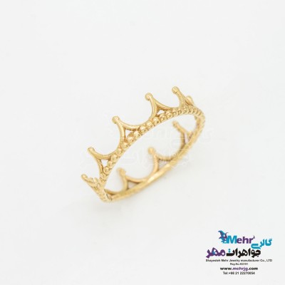 انگشتر طلا - طرح تاج
