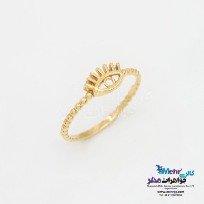انگشتر طلا - طرح چشم
