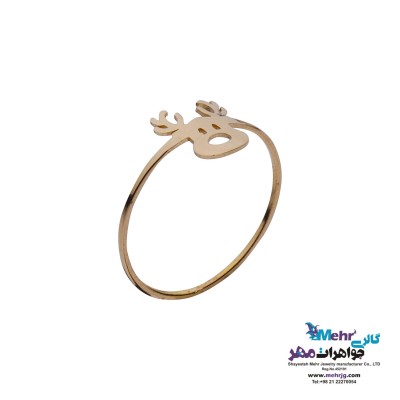 انگشتر طلا - طرح گوزن