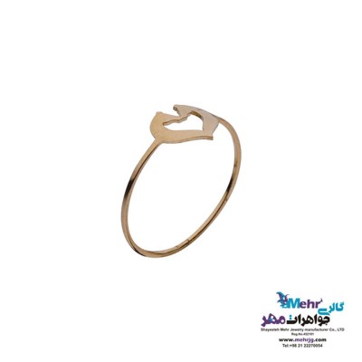 انگشتر طلا - طرح قلب