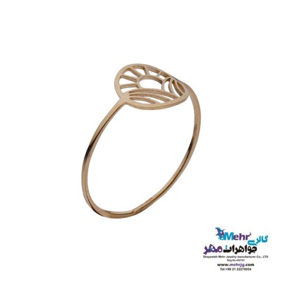انگشتر طلا - طرح طلوع خورشید