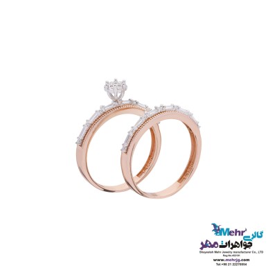 انگشتر طلا - طرح حلقه پشت حلقه