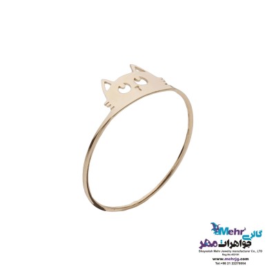 انگشتر طلا - طرح گربه
