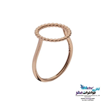انگشتر طلا - طرح دایره