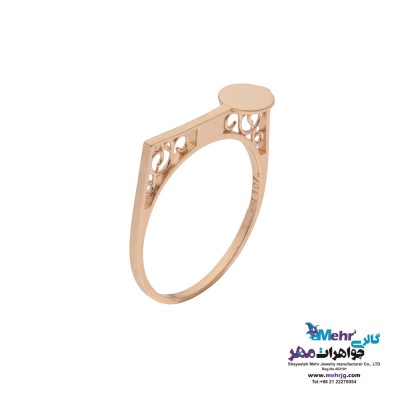 انگشتر طلا - طرح دایره
