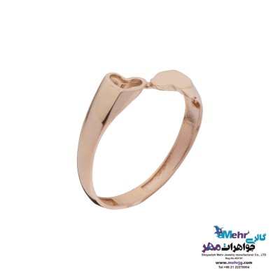 انگشتر طلا - طرح قلب