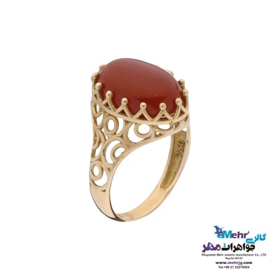 انگشتر طلا - طرح تاج