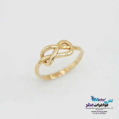 انگشتر طلا - طرح گره بی نهایت