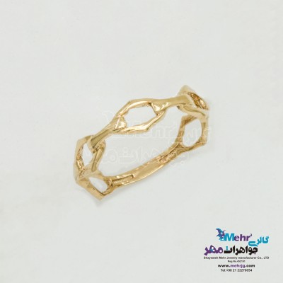 انگشتر طلا - طرح هندسی
