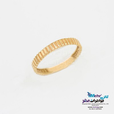 انگشتر طلا - طرح چرخ دنده