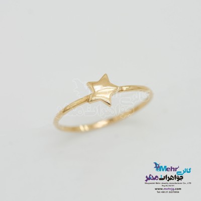 انگشتر طلا - طرح ستاره