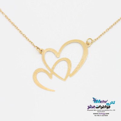 گردنبند طلا - طرح قلب