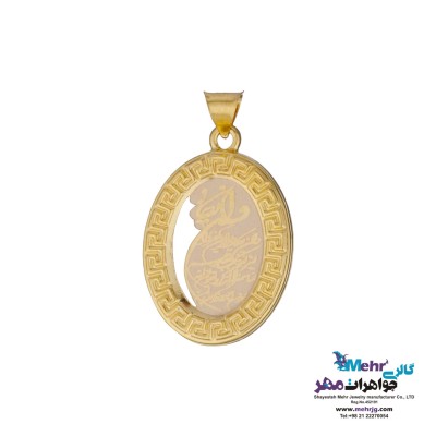 آویز طلا - طرح و ان یکاد