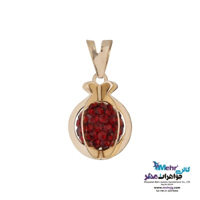 آویز طلا - طرح انار