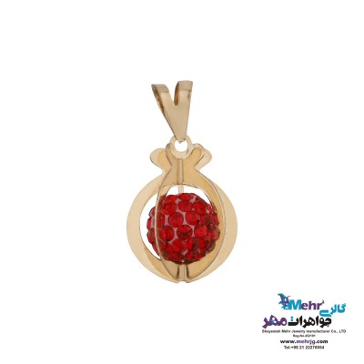 آویز طلا - طرح انار