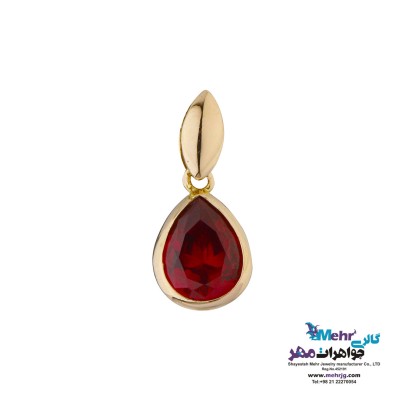 آویز طلا - طرح اشک