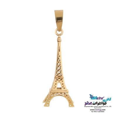 آویز طلا - طرح برج ایفل
