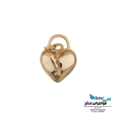 آویز طلا - طرح قفل و کلید