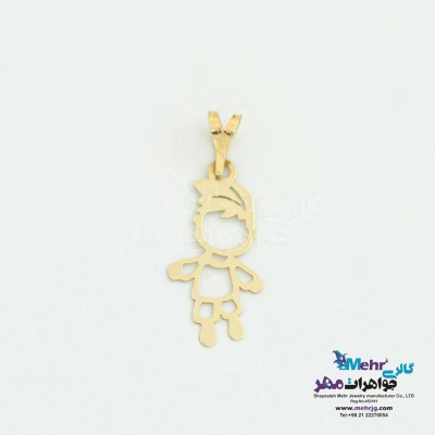 آویز طلا - طرح پسر بچه