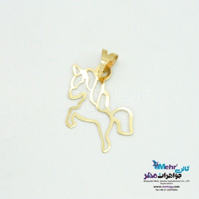 آویز طلا - طرح یونیکورن