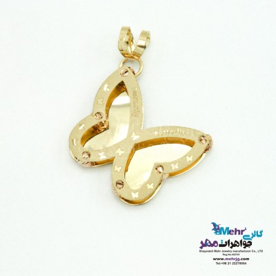 آویز طلا - طرح پروانه