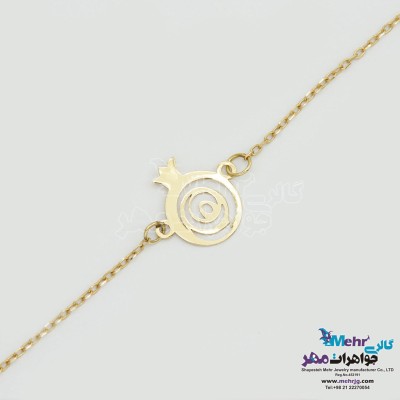 دستبند طلا - طرح انار