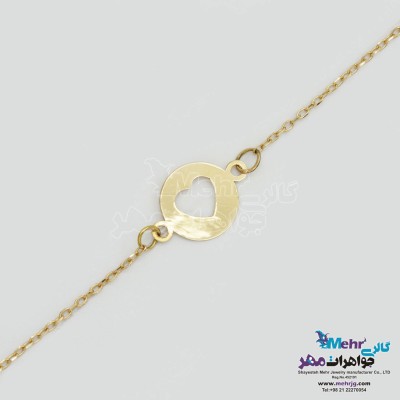 دستبند طلا - طرح قلب