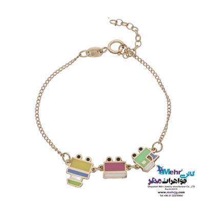 دستبند طلا - طرح قطار