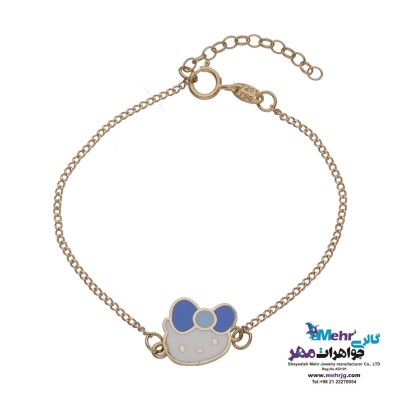 دستبند طلا - طرح کیتی