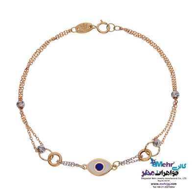 دستبند طلا - طرح چشم