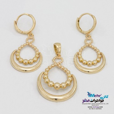 نیم ست طلا - طرح بی نهایت