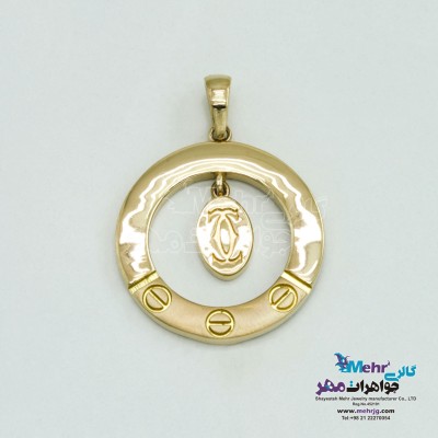 آویز طلا - طرح کارتیه لاو