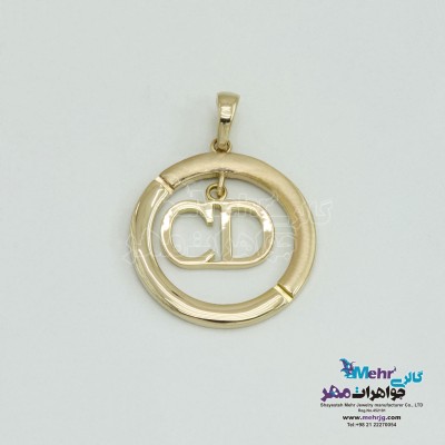 آویز طلا - طرح سی دی