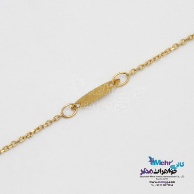دستبند طلا - طرح پولکی