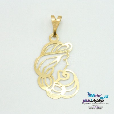 آویز طلا - طرح بانو